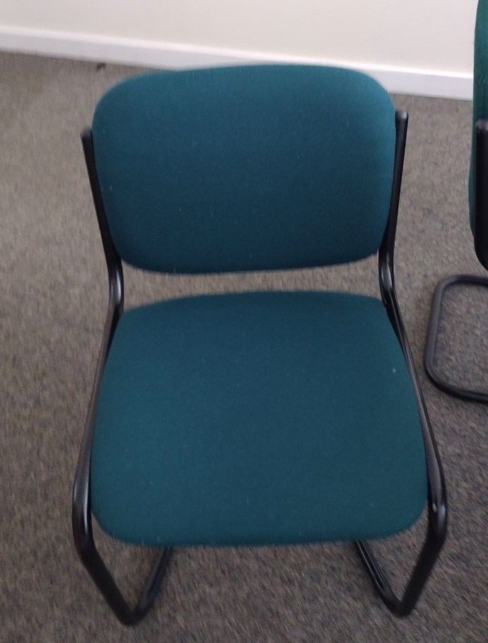 Green meeting room chairs