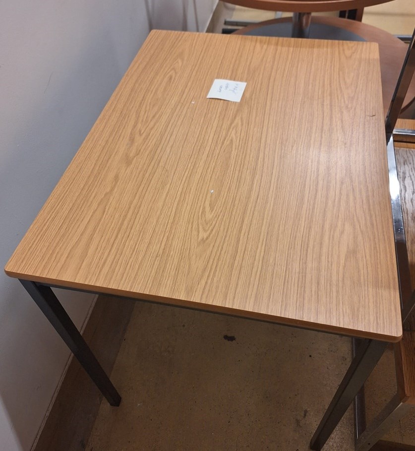 Table - wood effect, dark legs