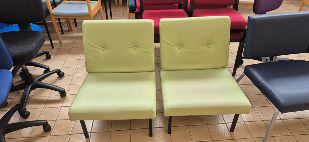 Wipeable Mint Low Chairs