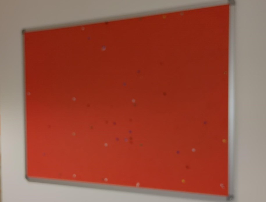 Orange Noticeboard