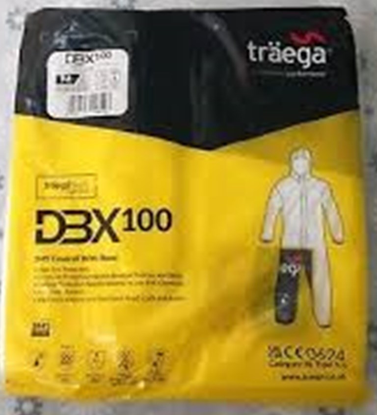 Traega DBX100 SMS Coverall with Hood Size XL