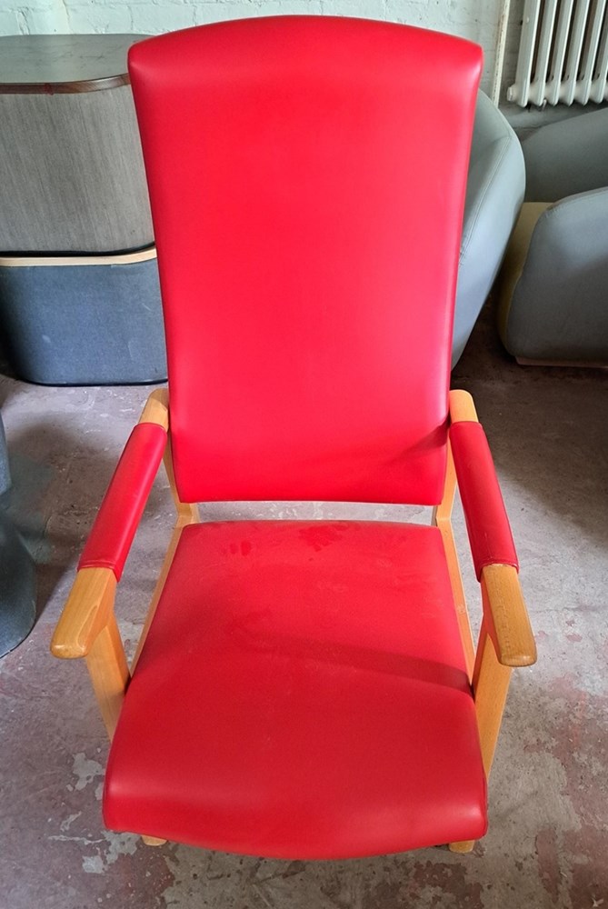 Red High Back Chair