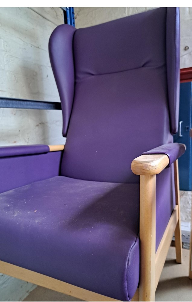 Purple High Back Chair