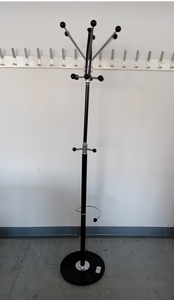 Black and chrome coatstand