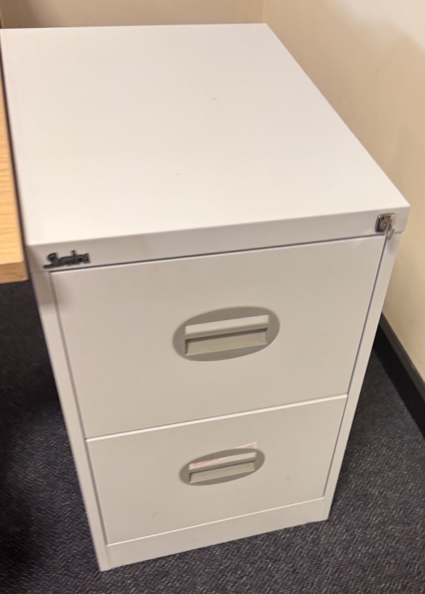 metal filing cabinet 2 drw