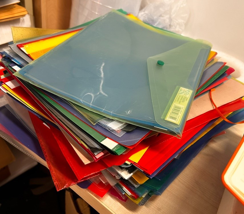 Mixed Colour A4 Plastic Folders & Document Wallets - Bundle