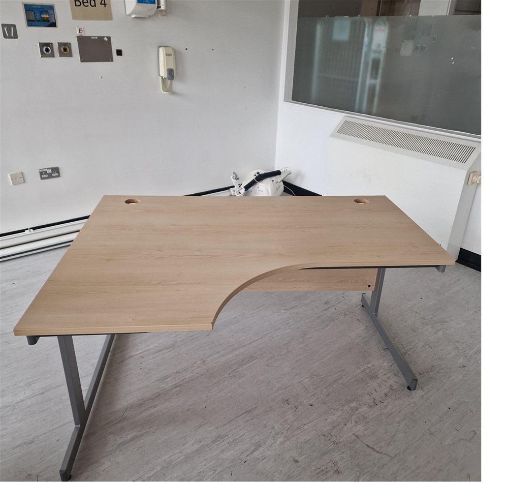 L/H Curved Office Desk 