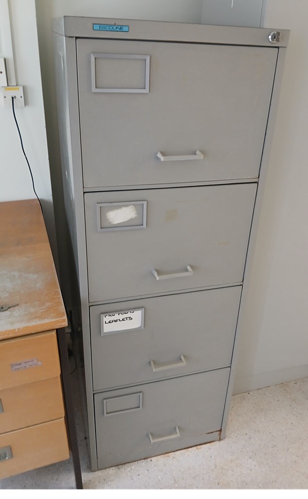 4 drawer filing cabinet (ref line 37)