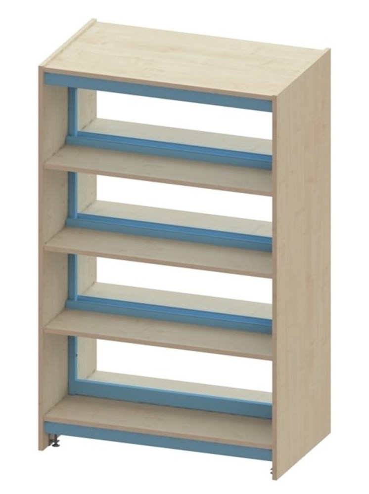Library Shelving - Double Sided Open Back Shelving