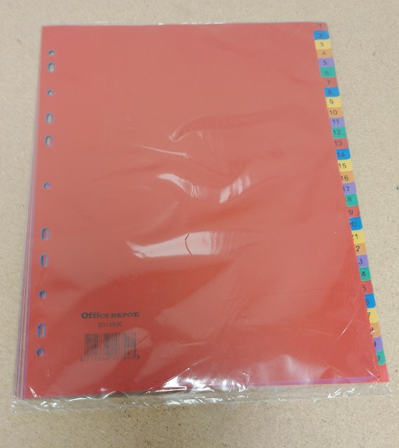 A4 index card packs