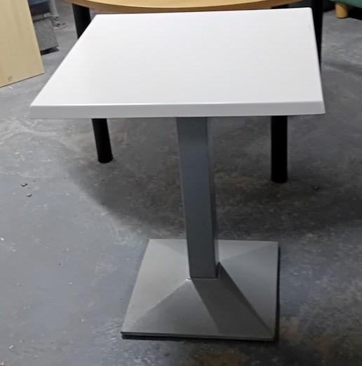 white meeting table