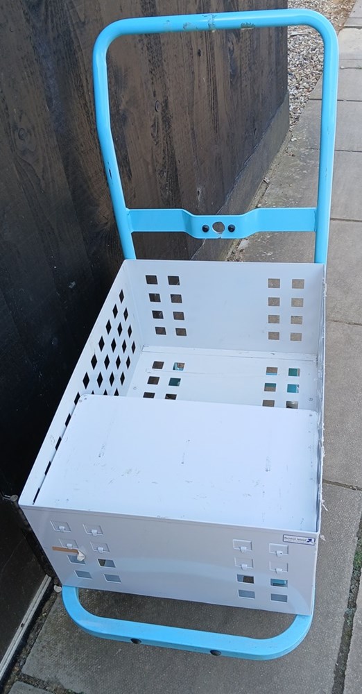 Small metal trolley