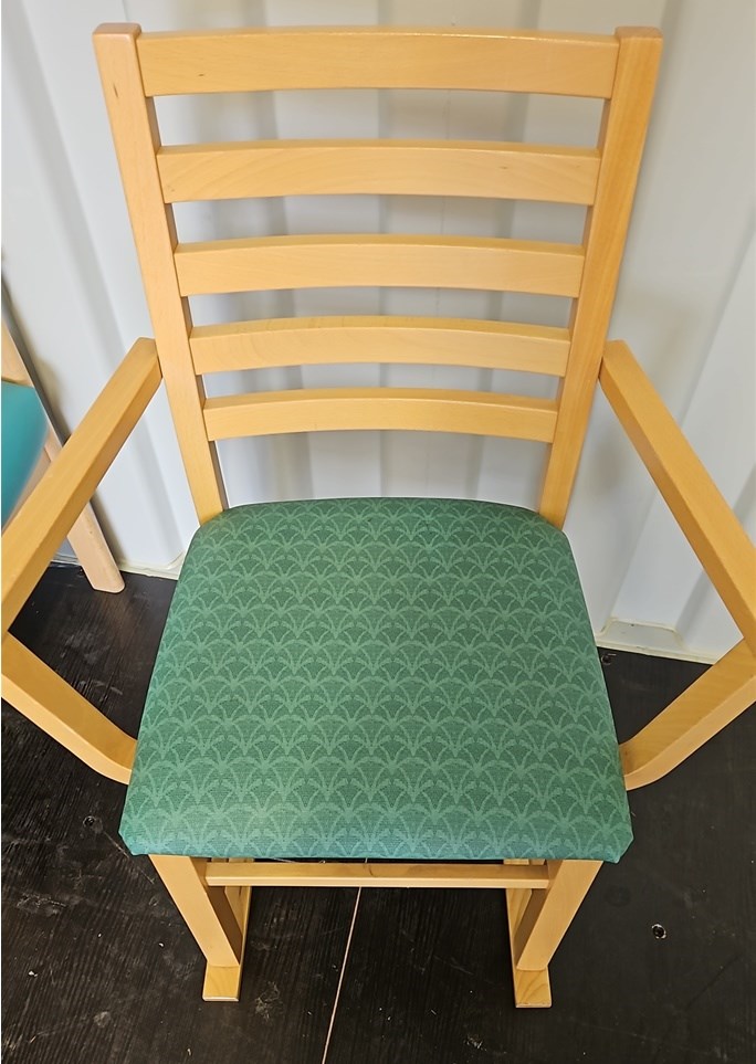 Turquoise dining room chair