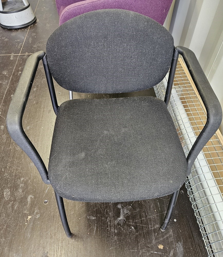 Black meeting room chair