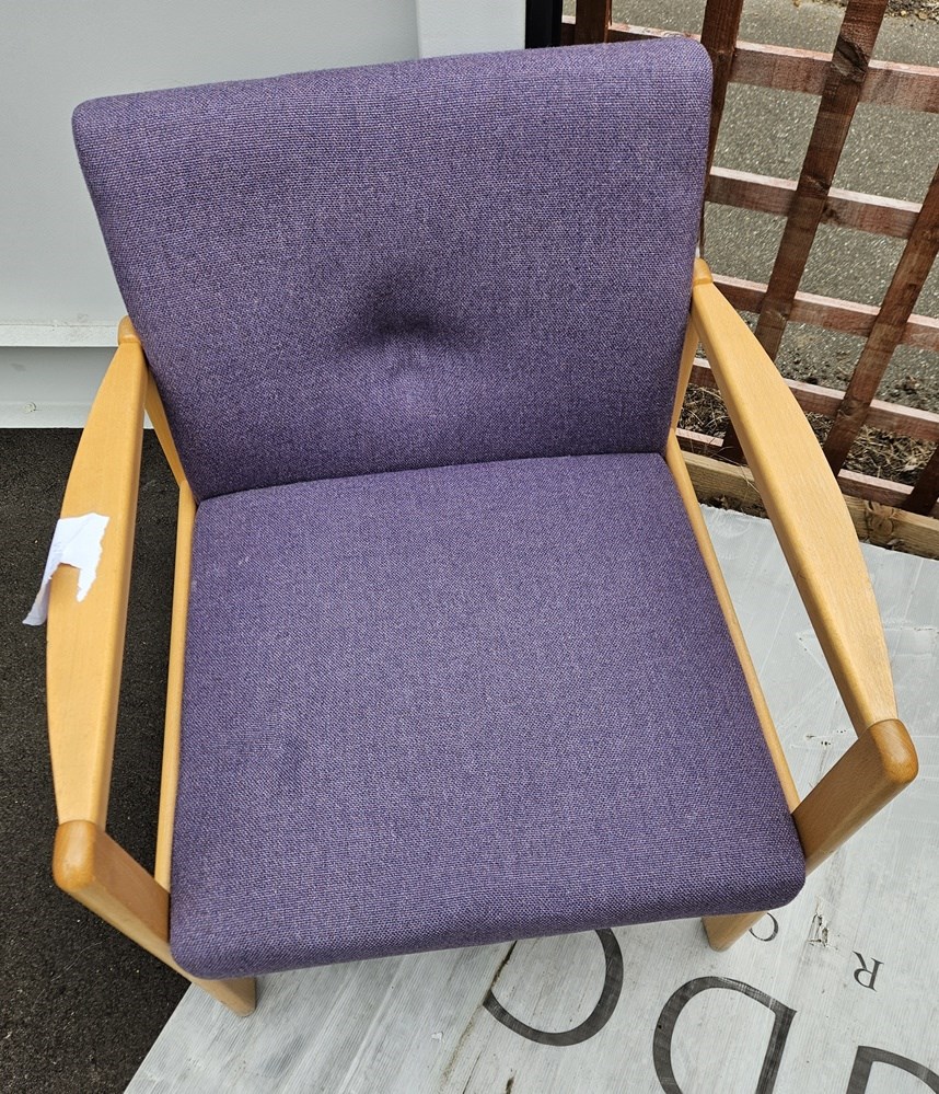 Purple patient chair