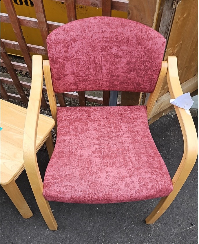Red patient chair