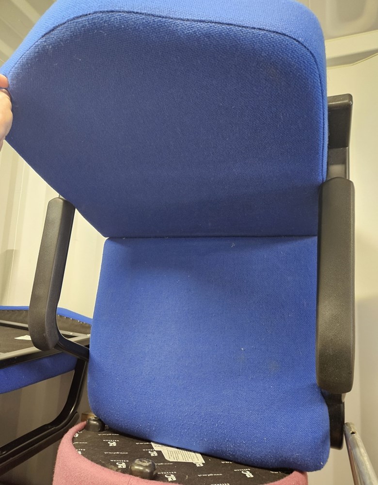 Blue patient chair