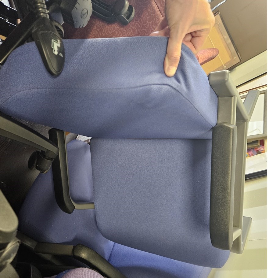 Blue patient chair