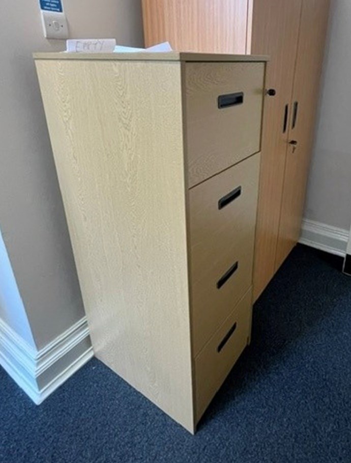 filing cabinet with key