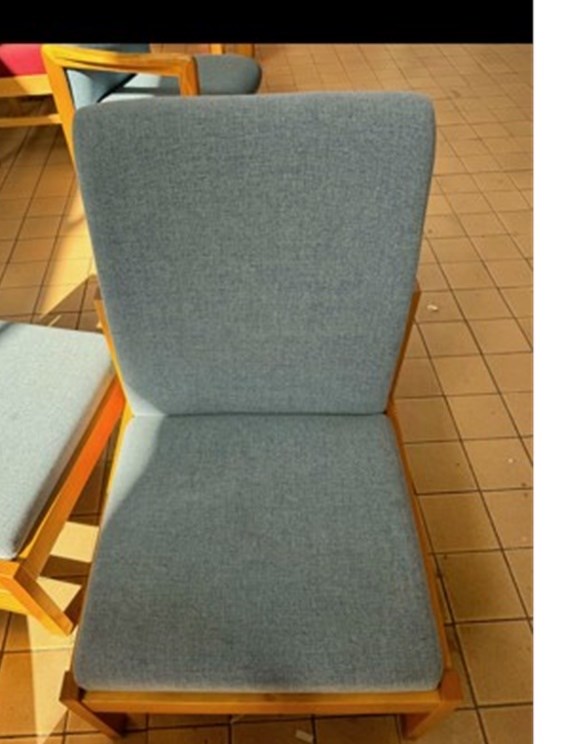 Blue low chair