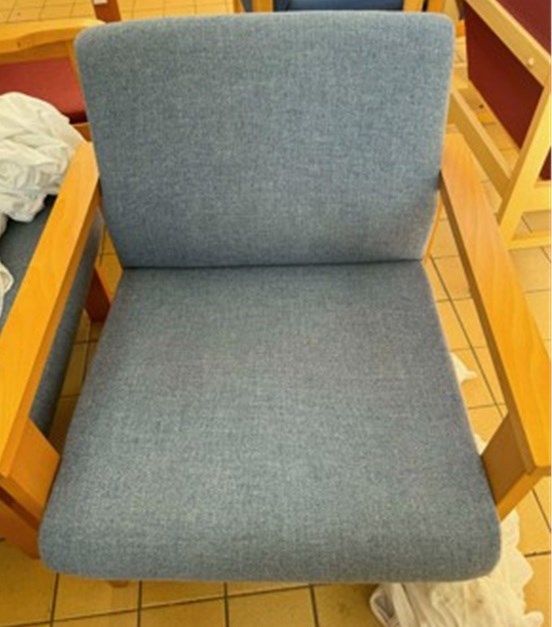 Blue Low Arm Chair