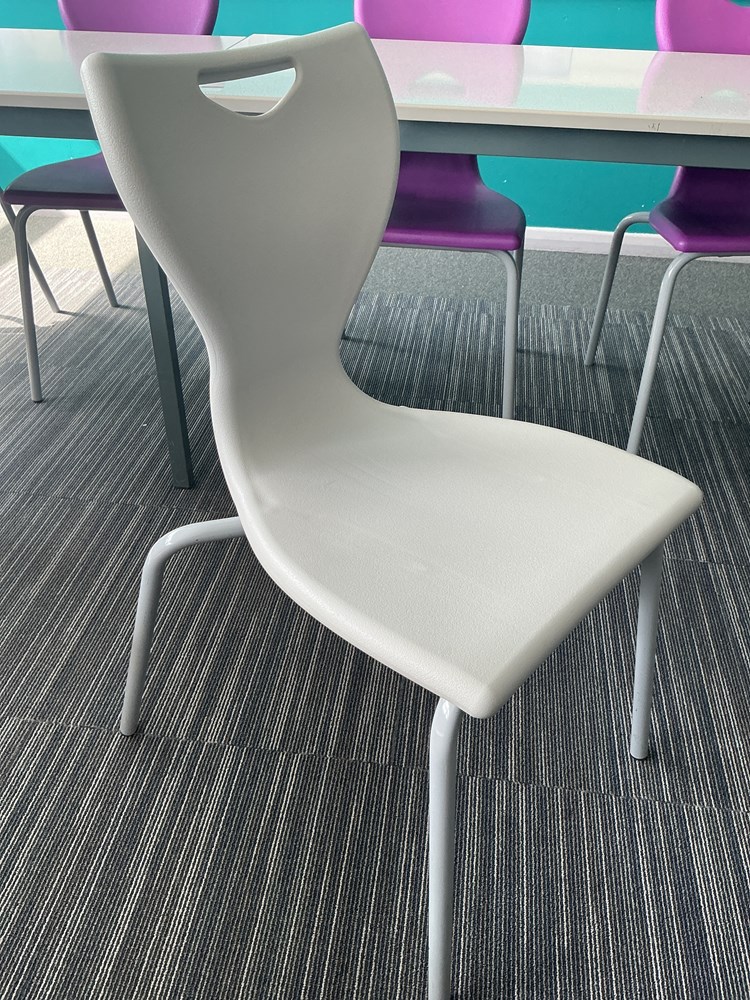 Plastic student chairs