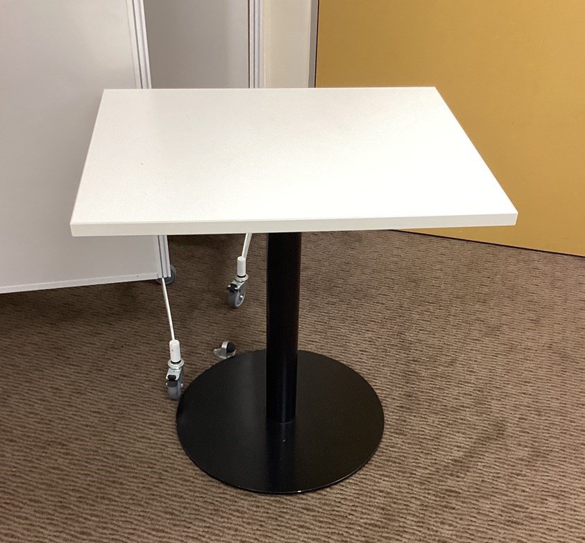 Square white table