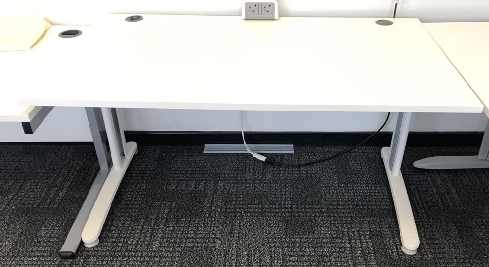 White desks