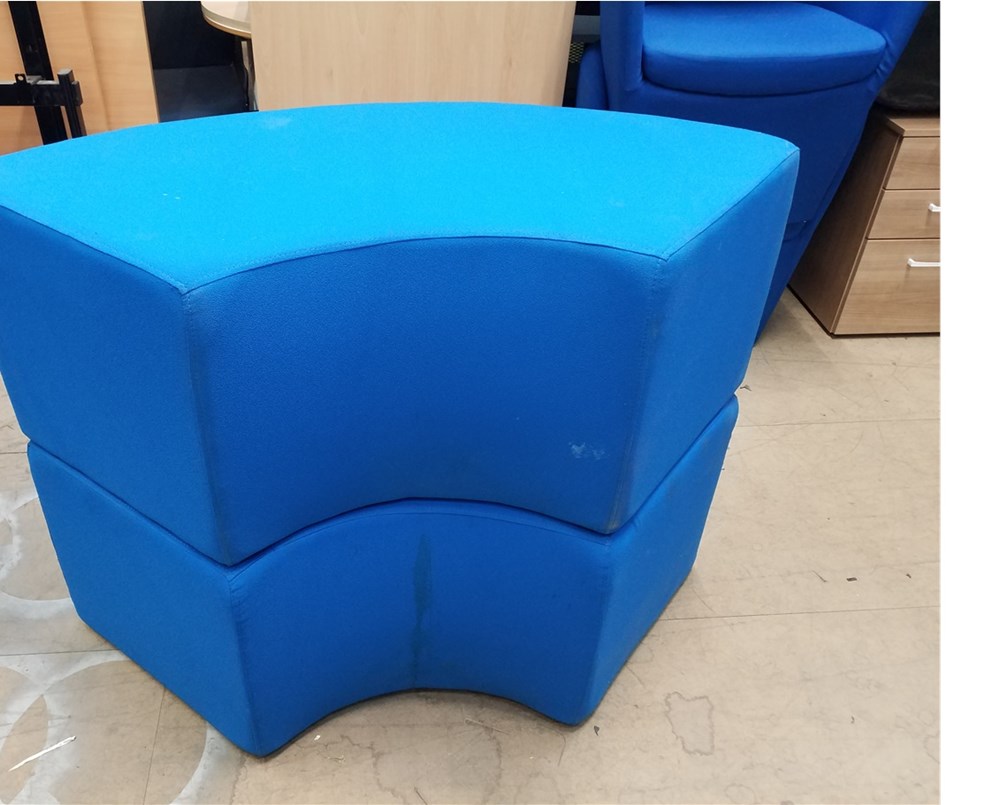 Crescent shaped seating