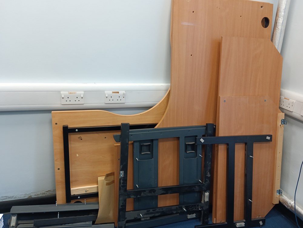 2 x desks - dismantled ready for pick up