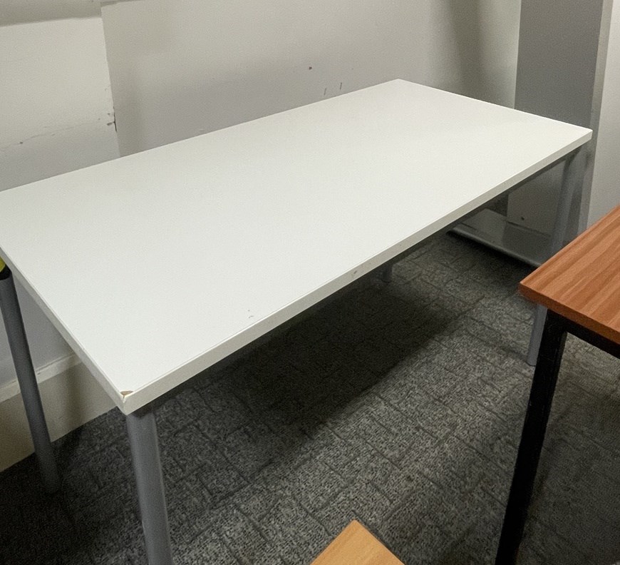 White desk