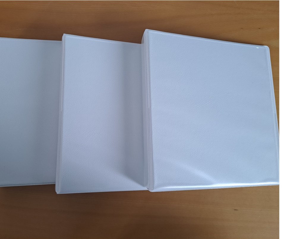 A5 Small white folder-New