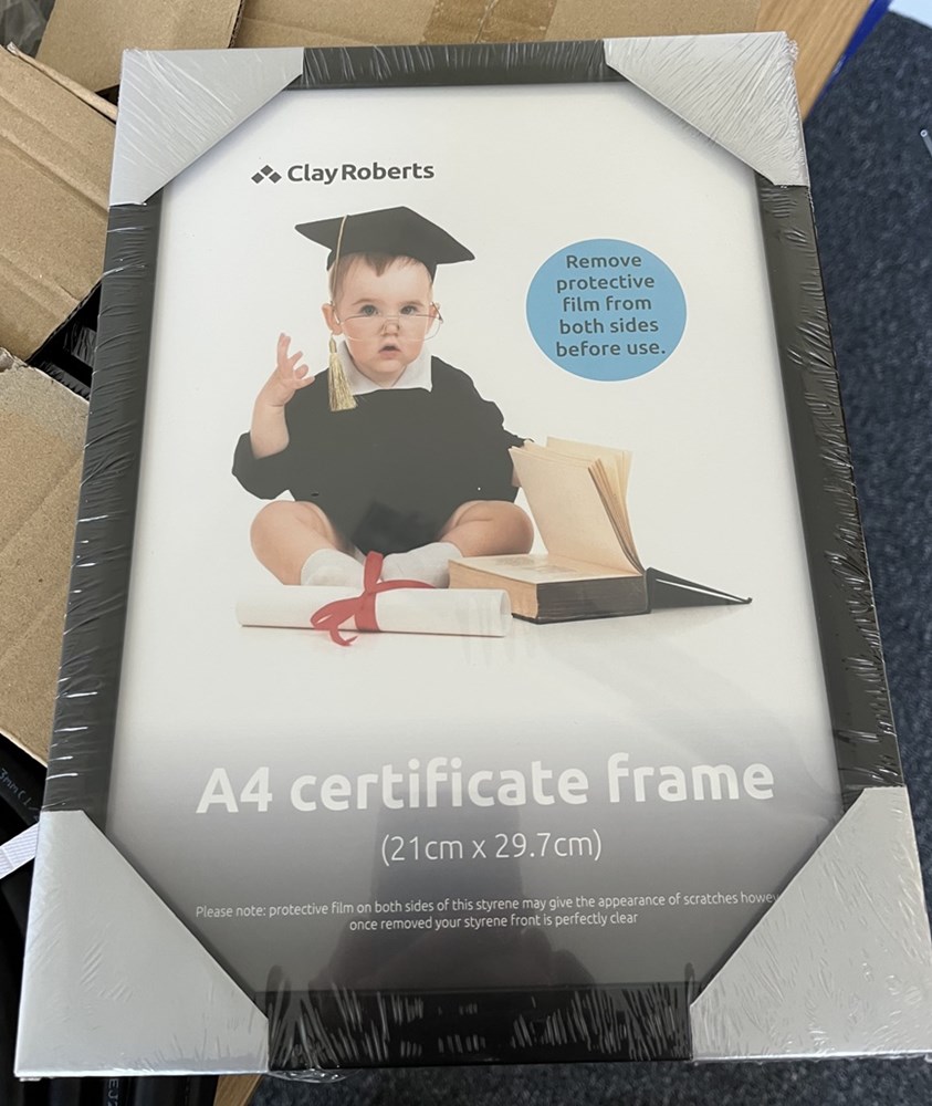 A4 Certificate Frame