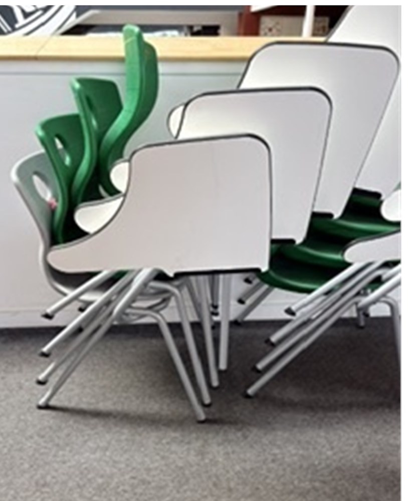 Writing tablet chairs