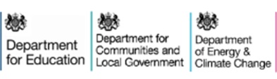 DfE, DCLG & DECC