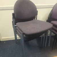 Fabric Stacking Chair with Metal Frame