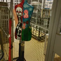 Foam mannequin on stand
