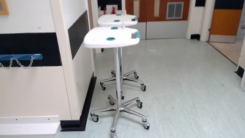 Probe Holder Rolling Cart