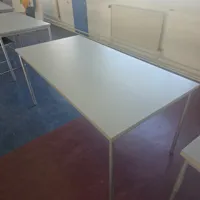 White Rectangular Folding Table - Lightweight