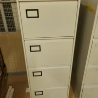 Triumph 4-Drawer Metal Filing Cabinet, Cream