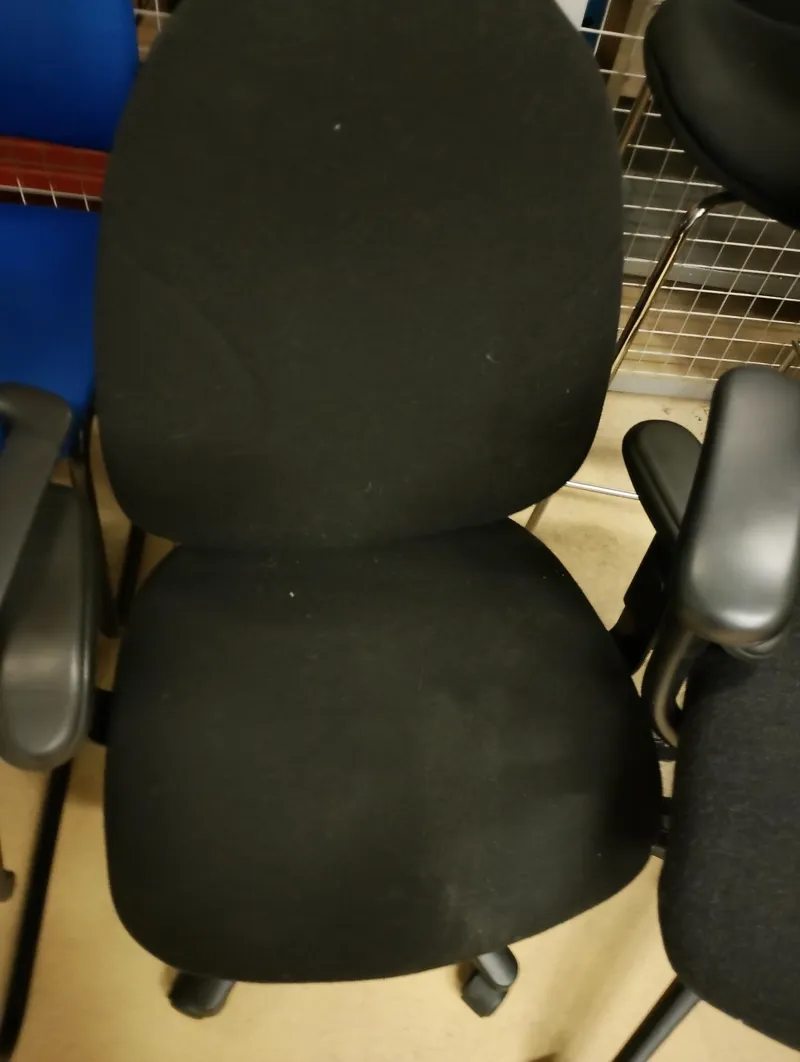 Black Office/Meeting Room Chair with Armrests