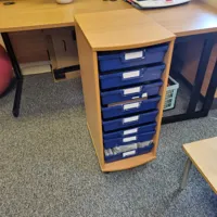 Plastic drawers storage unit - 10 drawers