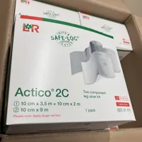 Actico 2C Two Component Leg Ulcer Kit (10cm x 3.5m + 10cm x 2m) - 11 Packs