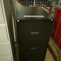 Black 3-Drawer Filing Cabinet