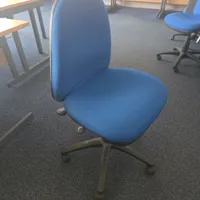 Blue Office Chair - No Arms