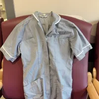 Light Blue Striped Short-Sleeve Shirt