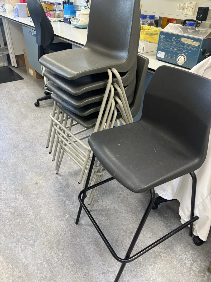 Stacking Chairs - Grey/Beige Mix (Approx 12 units)