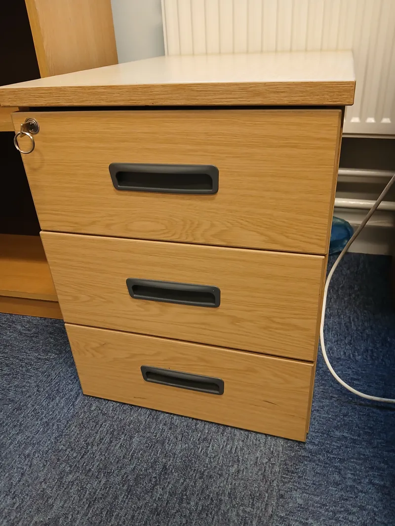 Small wooden Storage Cabinet with 3 Drawers