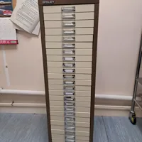 Bisley 25-Drawer Multi-Drawer Cabinet - Cream