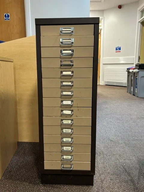 15-Drawer Filing Cabinet - Lateral File Storage Unit